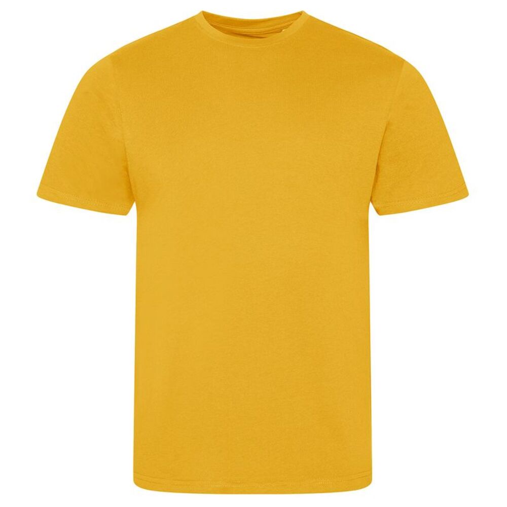 Awdis Mens Cascade Ecologie T-Shirt / Mustard Yellow